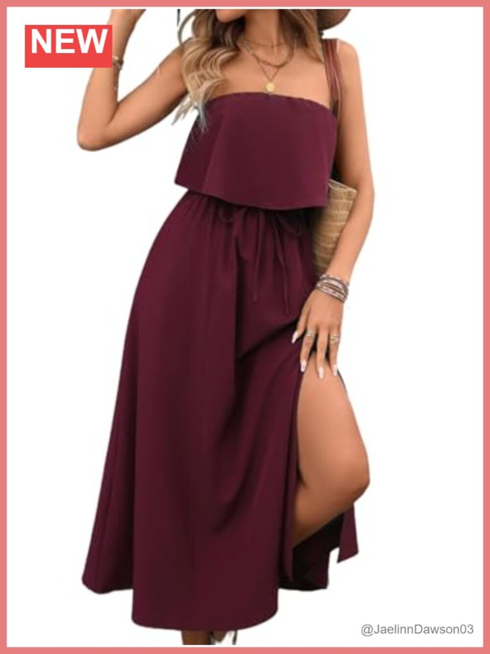 Women's Ruffle Floral Maxi Dress Off Shoulder Slit Hem Beach Wedding Guest
